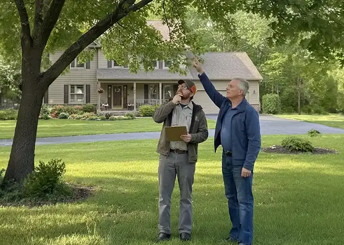 G2 arborist reviews tree issue with homeowner customer
