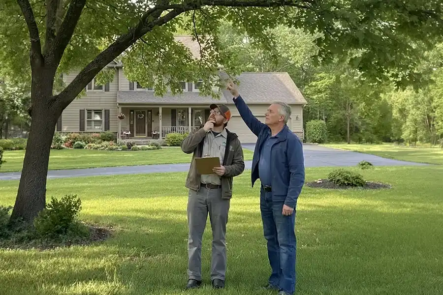 G2 arborist reviews tree issue with homeowner