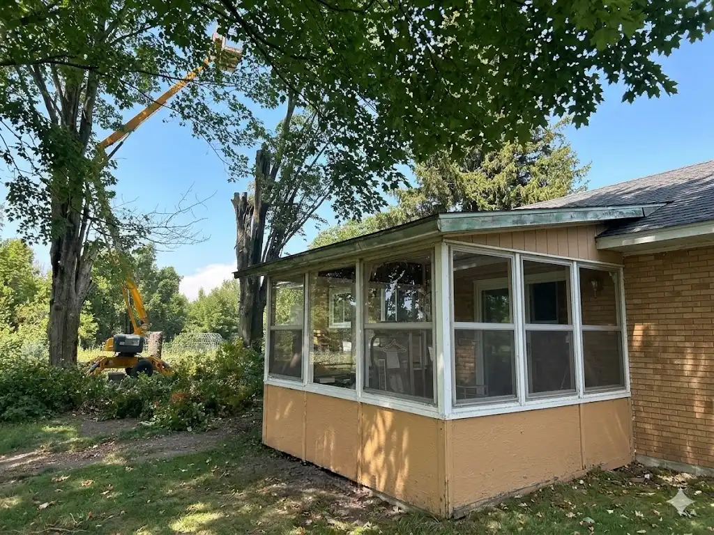 Hazard Tree Removal - Residential - Muskegon, MI - DURING
