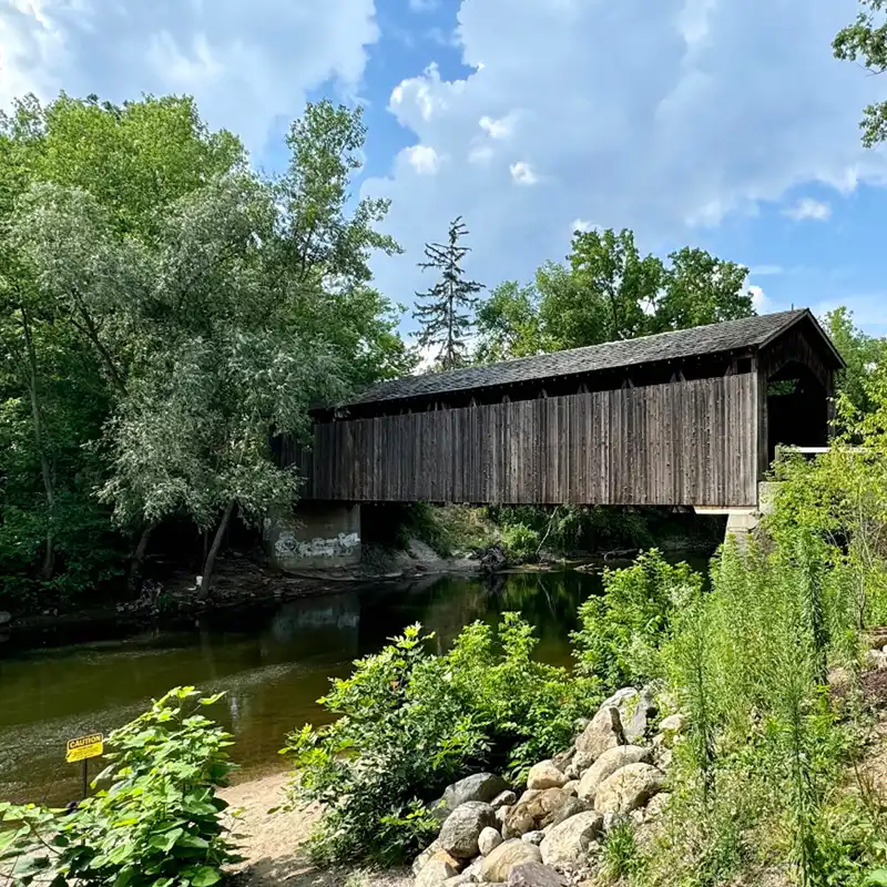 Historic Ada Covered Bridge in Ada MI 800 x 800