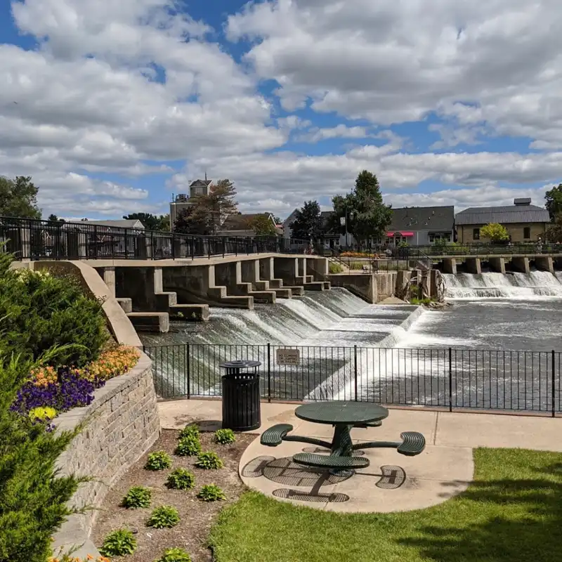 Peppler Memorial Park Dam Overlook Rockford MI 800 x 800